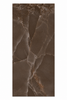 Brown marble tile with intricate vein patterns on a white background