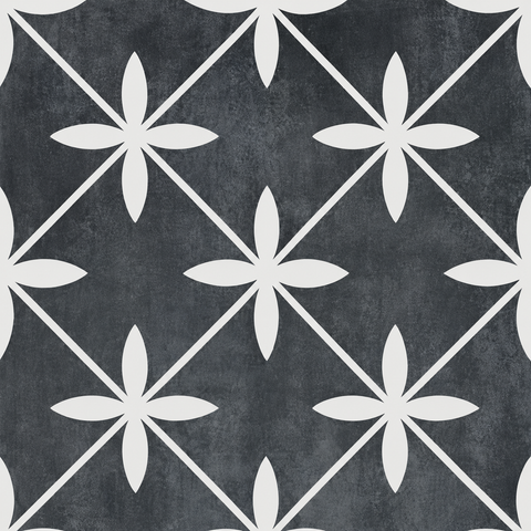 Pattern of white star shapes on a dark textured background