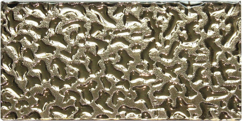 Melted Gold 3D Glass Metro 100x200mm Metro Wall Tile Product Photo 1