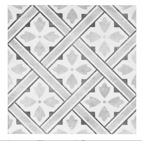 Mr Jones Charcoal Light Grey Wall and Floor Pattern Tile Product Photo 1