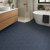 Portofino Navy Blue Hexagon 230x270mm Matt Porcelain Wall and Floor Tile