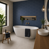 Portofino Navy Blue Hexagon 230x270mm Matt Porcelain Wall and Floor Tile