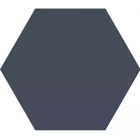 Portofino Navy Blue Hexagon 230x270mm Matt Porcelain Wall and Floor Tile
