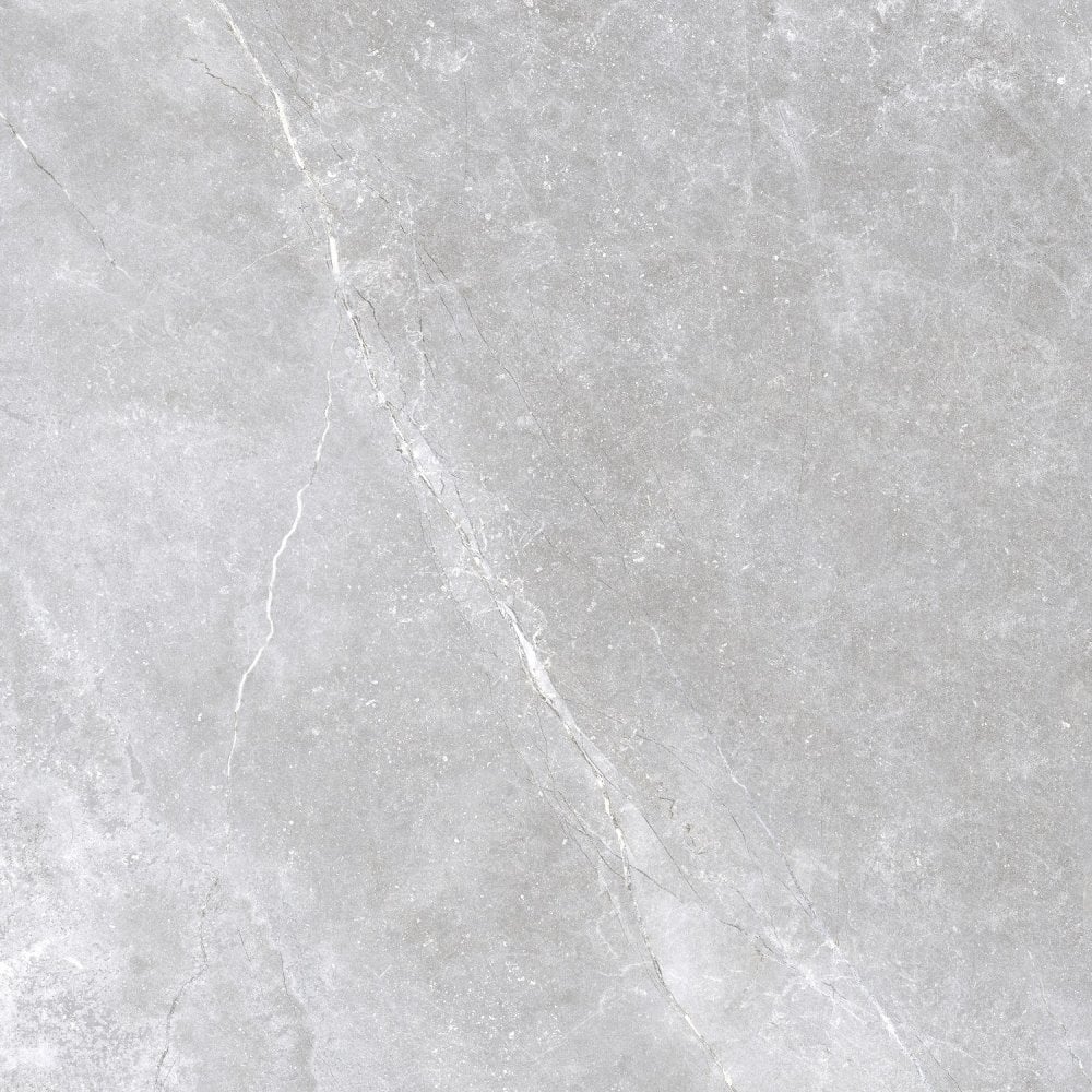 Sanctuary Light Grey Graphite 600x600mm Marble Stone Effect Matt Wall ...