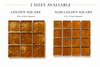 Slim Golden Square Gold Glass Mosaic Wall and Floor Tile