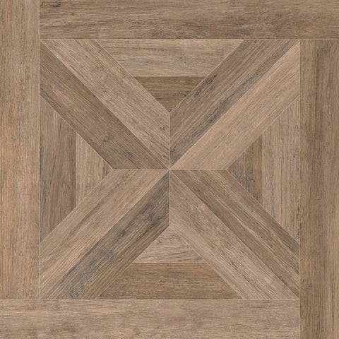 Soft Light Brown Parquet Wood Effect 600x600mm Matt Floor Tile Product Image