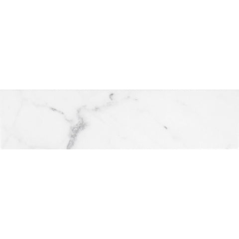 Tau Calacatta Matt Marble Effect Flat Metro Brick 75x300mm Tile Product Photo 1