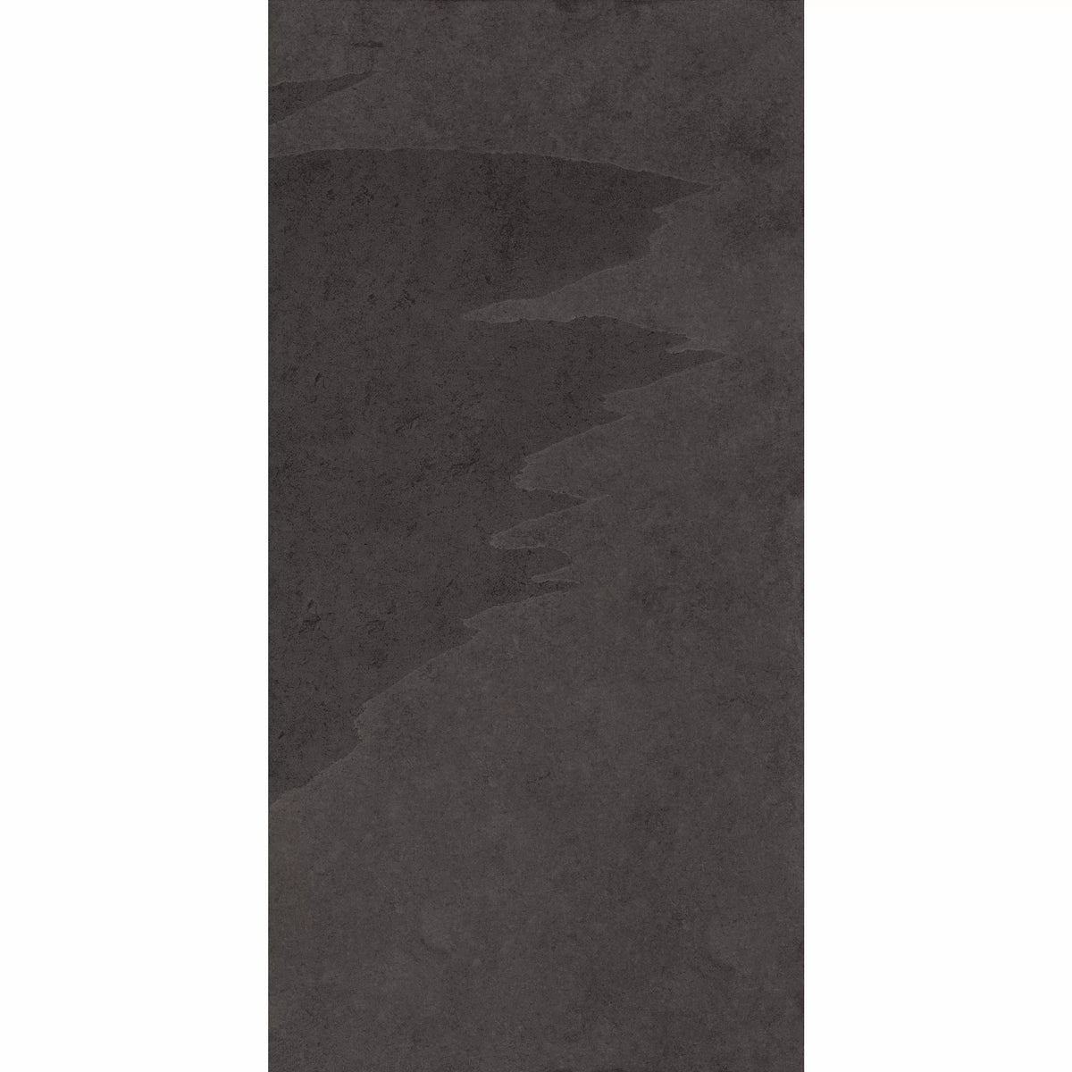 Charcoal Black 600x300mm Porcelain Stone Effect Floor Tile | R10 Anti ...