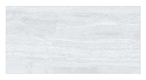 Wave Light Grey Polished Porcelain Stone Effect 600x300mm Wall and Floor Tile Product Image 