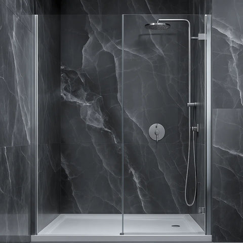 Elysian Onyx XL Eclipse Black 600x1200mm Polished Porcelain Marble Effect Wall and Floor Tile