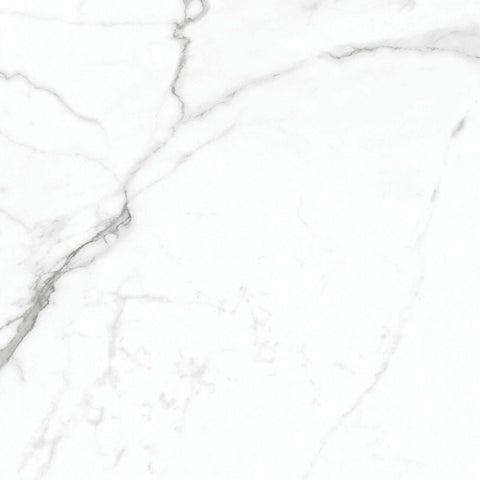 Allura White Marble Effect 60x60cm Matt Porcleain Floor Tiles