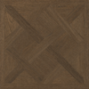 Walnut Brown Parquet Basket Weave Wood Effect 600x600mm Porcelain Floor Tile