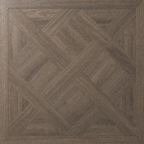 Wooden floor tiles with parquet design 